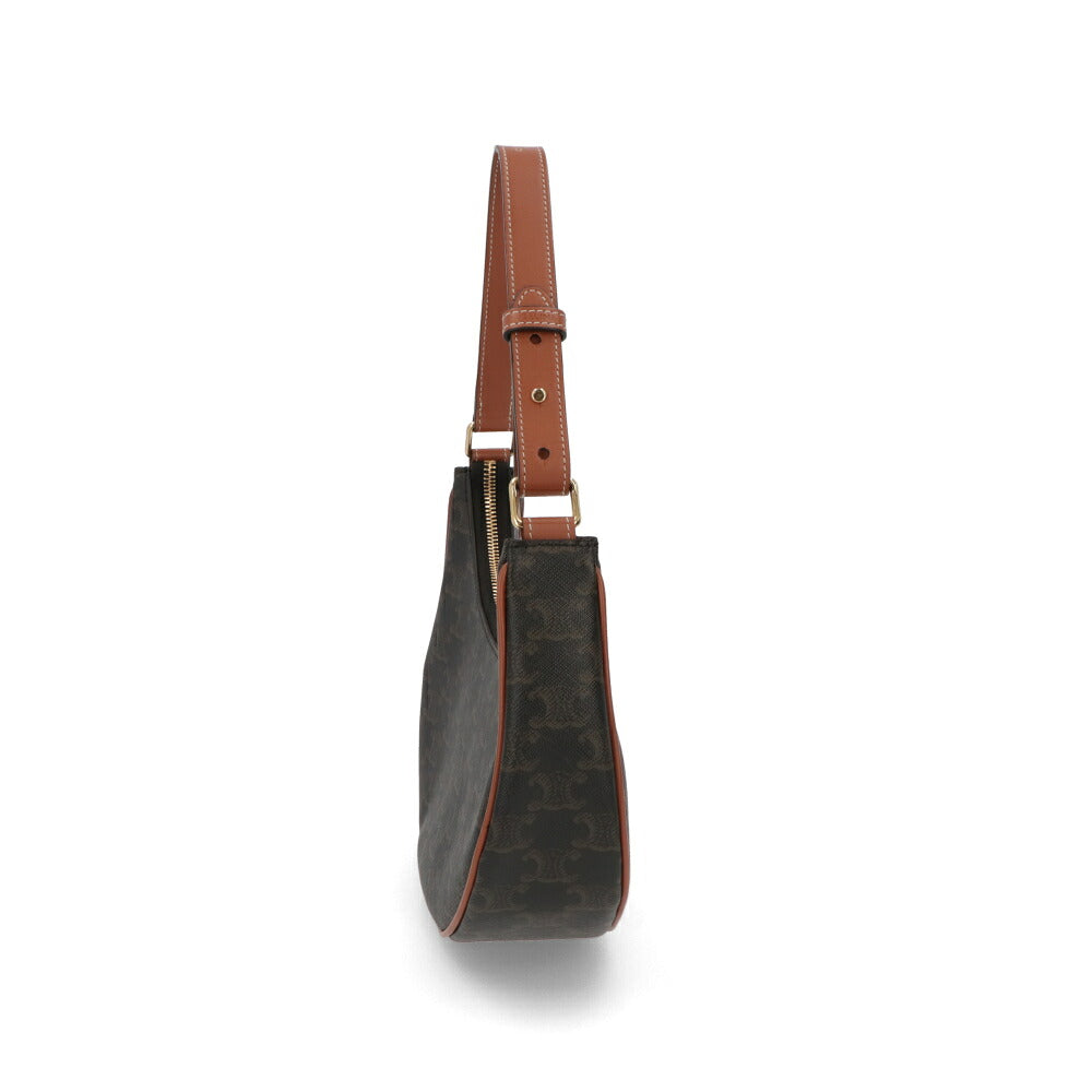 【中古/Aランク】 CELINE セリーヌ レディース バッグ ショルダーバッグ AVA バッグ ブラウン系 トリオンフ ホーボーバッグ 三日月バッグ 193952BZJ