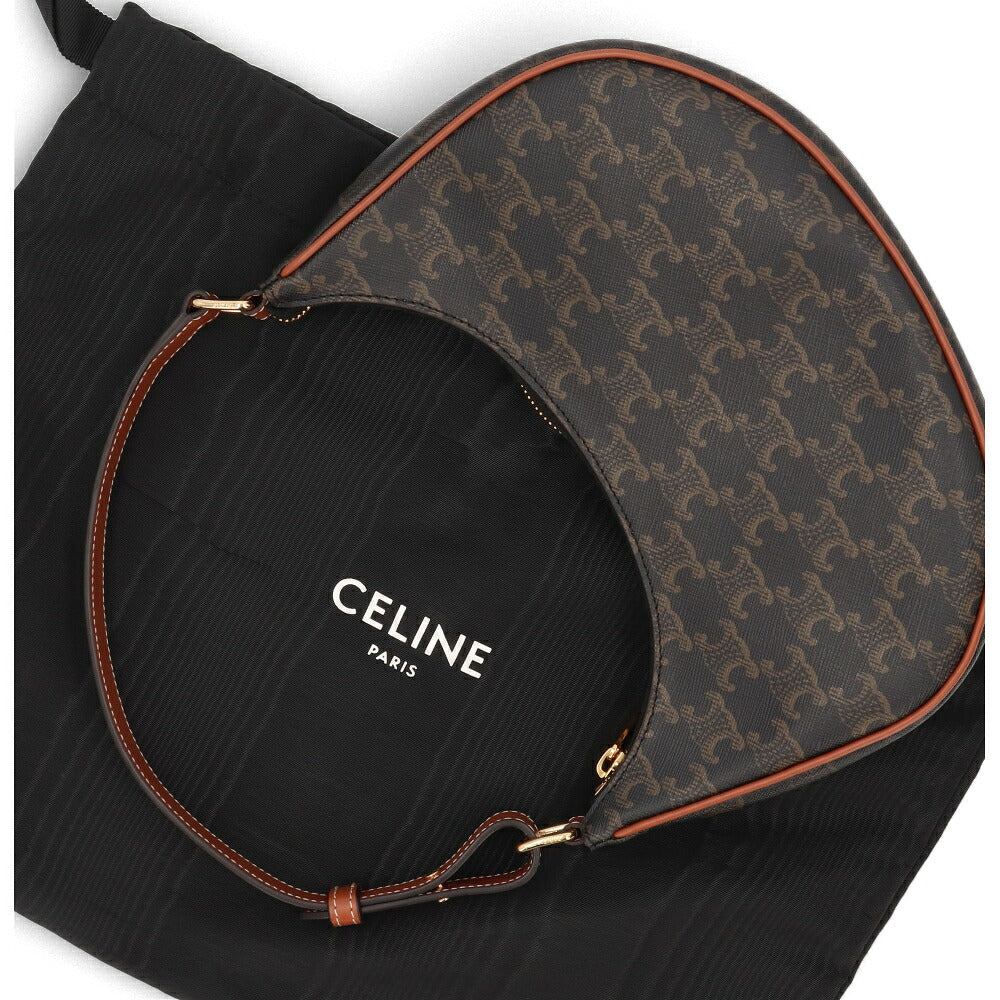 【中古/Aランク】 CELINE セリーヌ レディース バッグ ショルダーバッグ AVA バッグ ブラウン系 トリオンフ ホーボーバッグ 三日月バッグ 193952BZJ