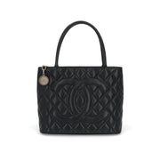 【中古/Bランク】CHANEL シャネル レディース ハンドバッグ 復刻トート ブラック系 キャビアスキン シリアルあり ヴィンテージ A01804