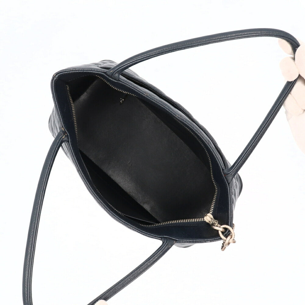 【中古/Bランク】CHANEL シャネル レディース ハンドバッグ 復刻トート ブラック系 キャビアスキン シリアルあり ヴィンテージ A01804
