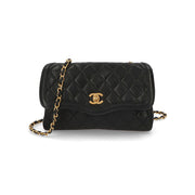 【中古/ABランク】CHANEL シャネル レディース ショルダーバッグ マトラッセ ブラック ラムスキン シリアルあり ヴィンテージ チェーンバッグ
