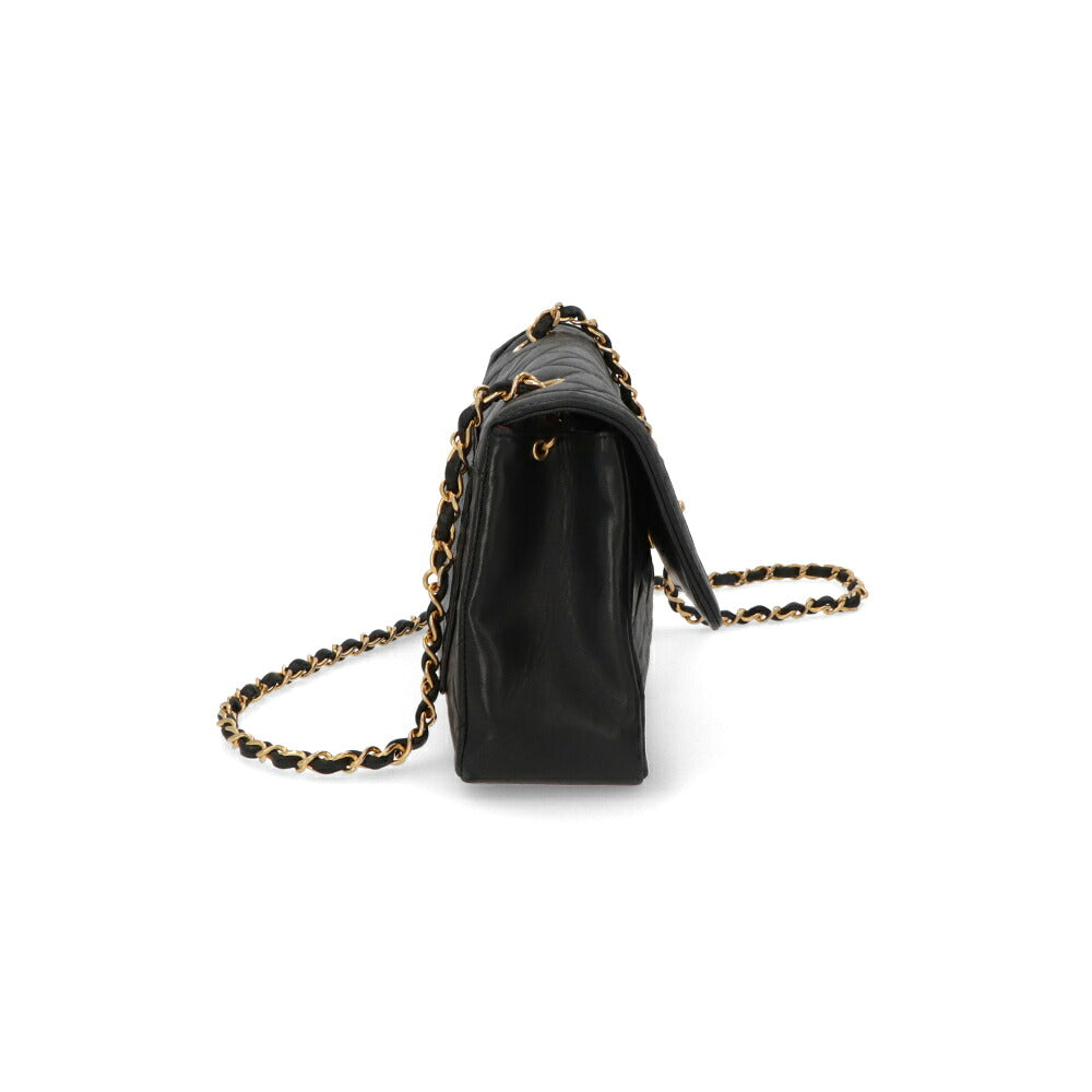 【中古/ABランク】CHANEL シャネル レディース ショルダーバッグ マトラッセ ブラック ラムスキン シリアルあり ヴィンテージ チェーンバッグ
