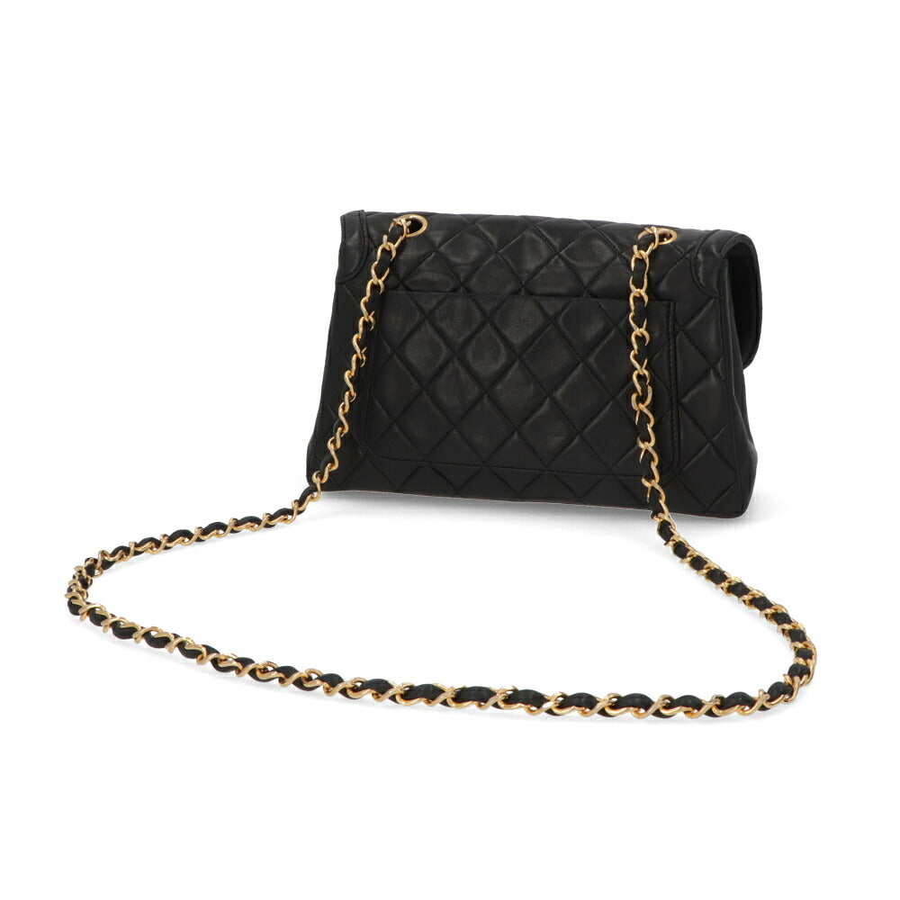 【中古/ABランク】CHANEL シャネル レディース ショルダーバッグ マトラッセ ブラック ラムスキン シリアルあり ヴィンテージ チェーンバッグ