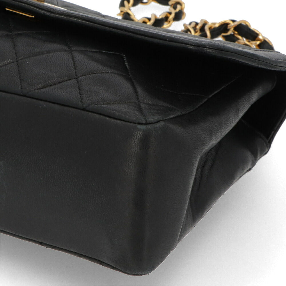 【中古/ABランク】CHANEL シャネル レディース ショルダーバッグ マトラッセ ブラック ラムスキン シリアルあり ヴィンテージ チェーンバッグ