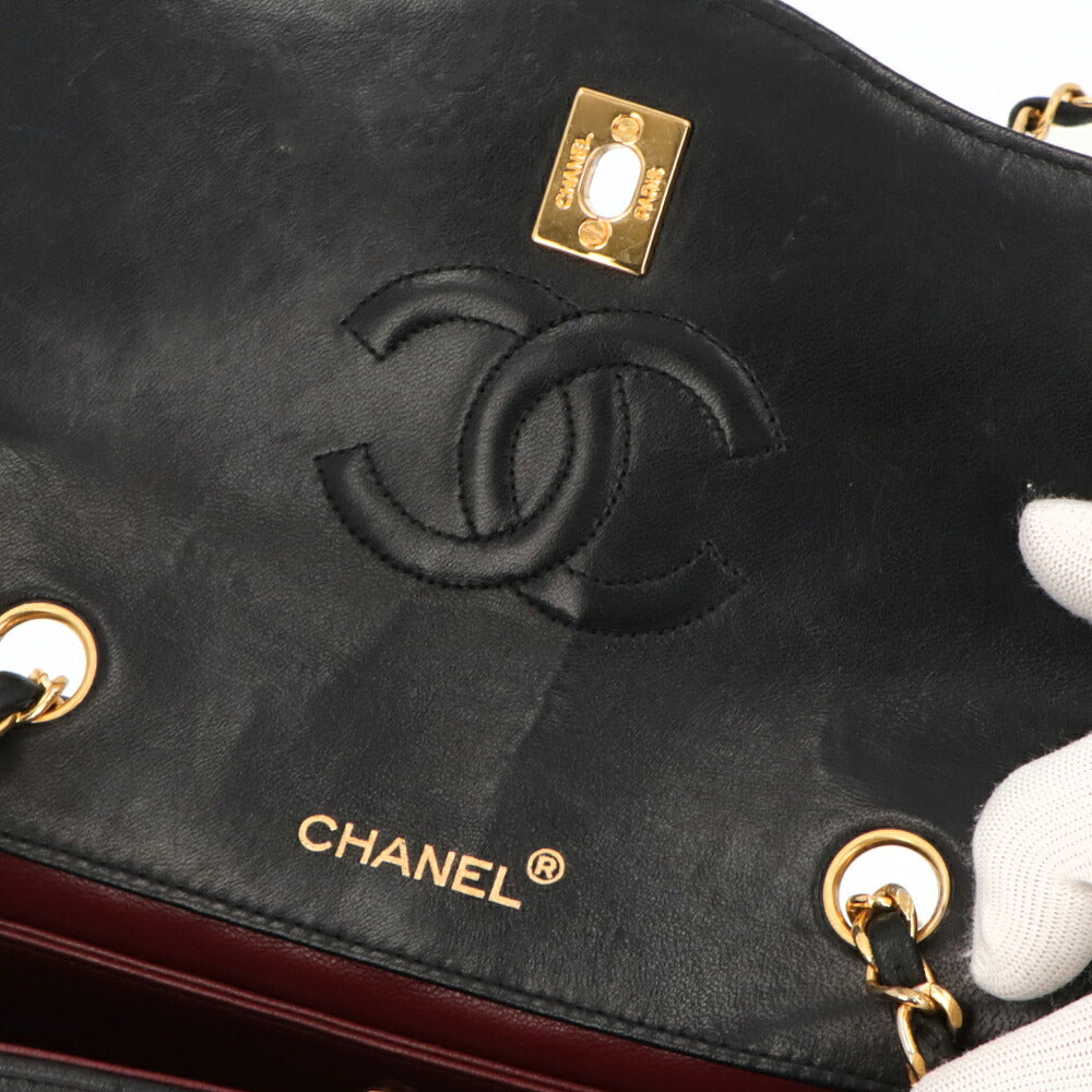【中古/ABランク】CHANEL シャネル レディース ショルダーバッグ マトラッセ ブラック ラムスキン シリアルあり ヴィンテージ チェーンバッグ