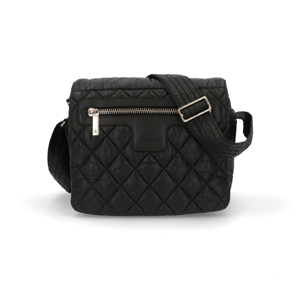 【中古/Bランク】 CHANEL シャネル レディース バッグ ショルダーバッグ コココクーンメッセンジャーPM ブラック ナイロン シリアルあり コココクーン A48616