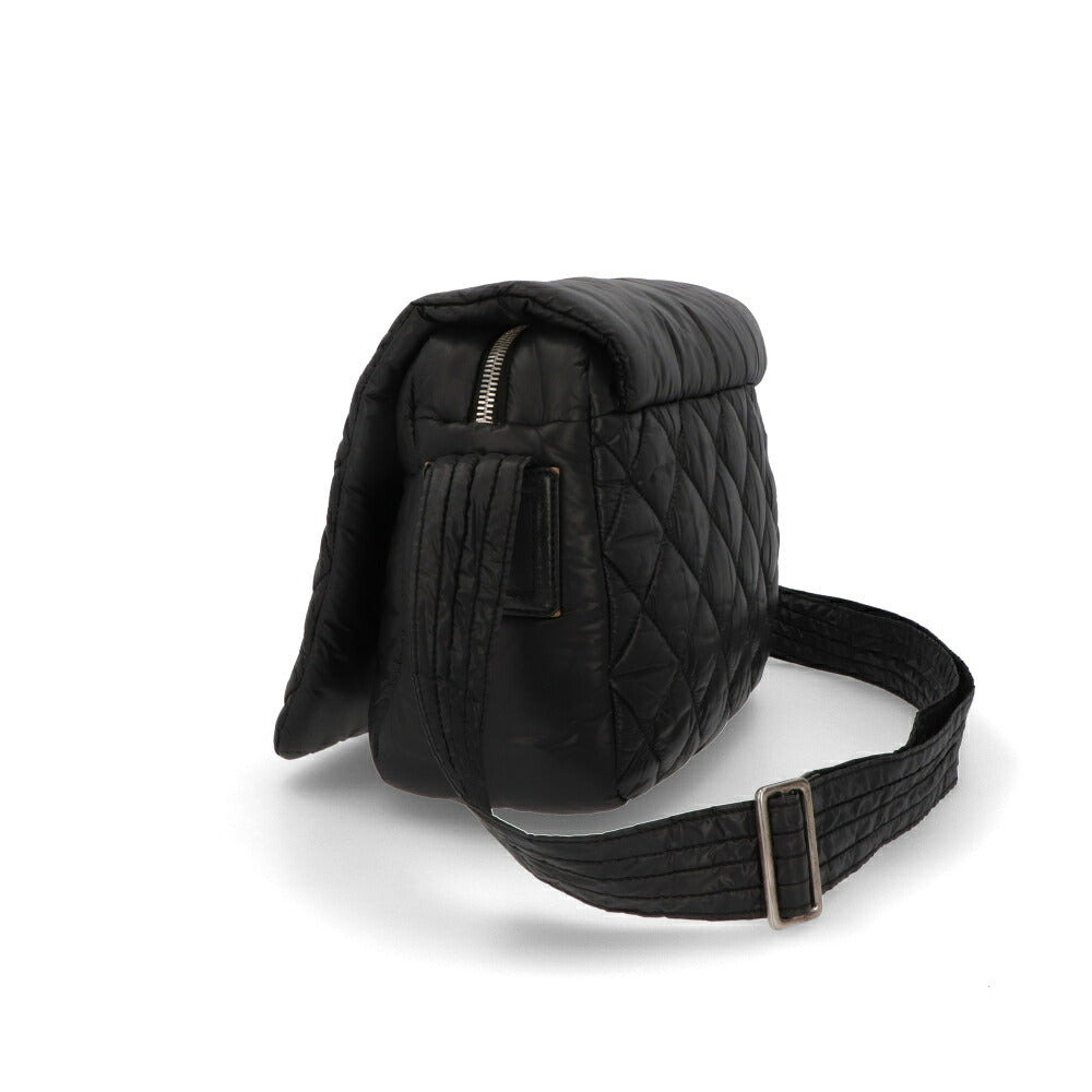 【中古/Bランク】 CHANEL シャネル レディース バッグ ショルダーバッグ コココクーンメッセンジャーPM ブラック ナイロン シリアルあり コココクーン A48616