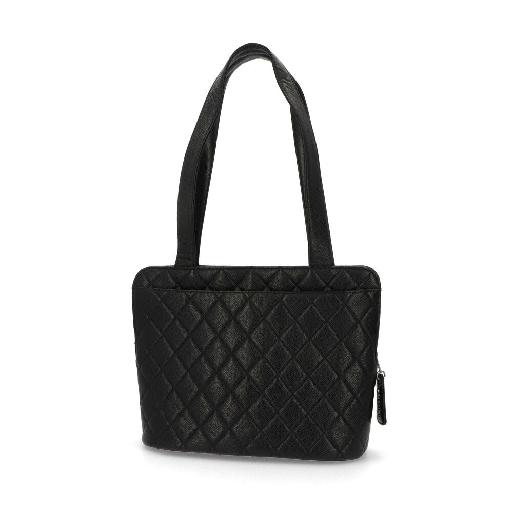 【中古/Bランク】 CHANEL シャネル レディース バッグ トートバッグ マトラッセ ブラック キャビアスキン シリアルあり マトラッセ