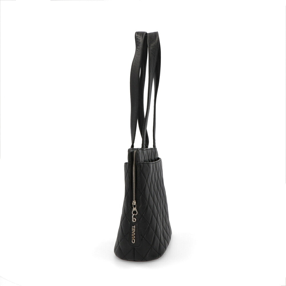 【中古/Bランク】 CHANEL シャネル レディース バッグ トートバッグ マトラッセ ブラック キャビアスキン シリアルあり マトラッセ
