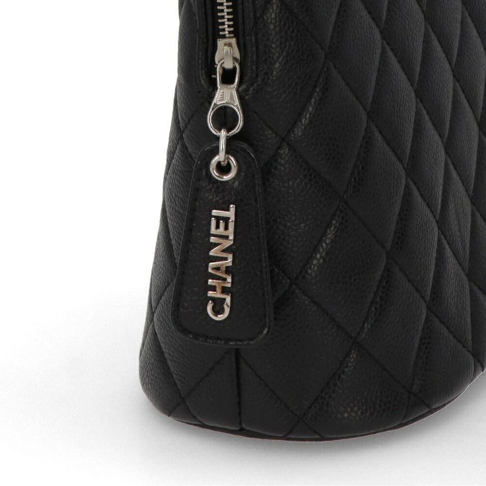 【中古/Bランク】 CHANEL シャネル レディース バッグ トートバッグ マトラッセ ブラック キャビアスキン シリアルあり マトラッセ