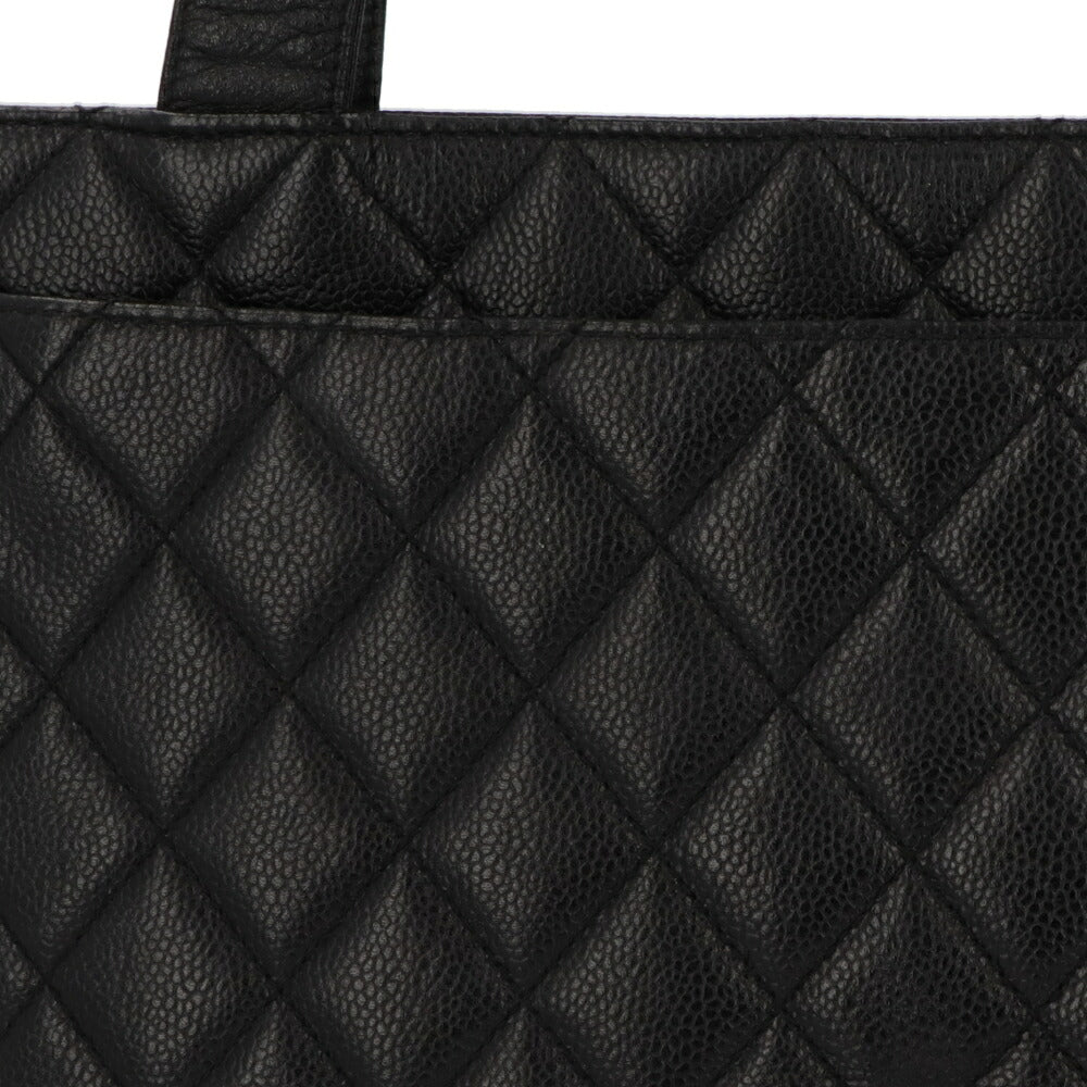【中古/Bランク】 CHANEL シャネル レディース バッグ トートバッグ マトラッセ ブラック キャビアスキン シリアルあり マトラッセ