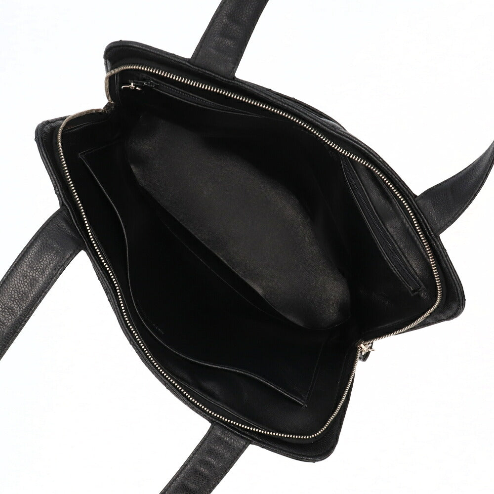 【中古/Bランク】 CHANEL シャネル レディース バッグ トートバッグ マトラッセ ブラック キャビアスキン シリアルあり マトラッセ