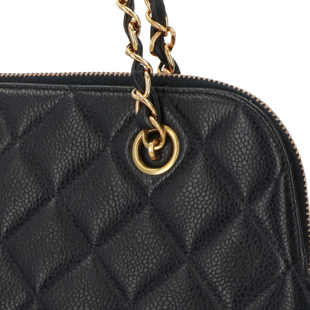 【中古/Bランク】 CHANEL シャネル レディース バッグ ショルダーバッグ マトラッセ ネイビー キャビアスキン シリアルあり ココマーク チェーンショルダー