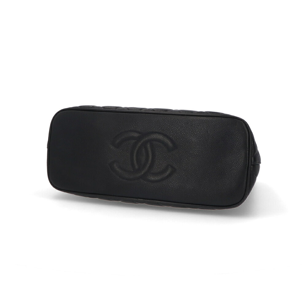 【中古/Bランク】 CHANEL シャネル レディース バッグ ショルダーバッグ マトラッセ ネイビー キャビアスキン シリアルあり ココマーク チェーンショルダー