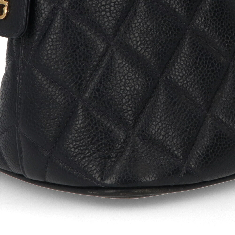 【中古/Bランク】 CHANEL シャネル レディース バッグ ショルダーバッグ マトラッセ ネイビー キャビアスキン シリアルあり ココマーク チェーンショルダー