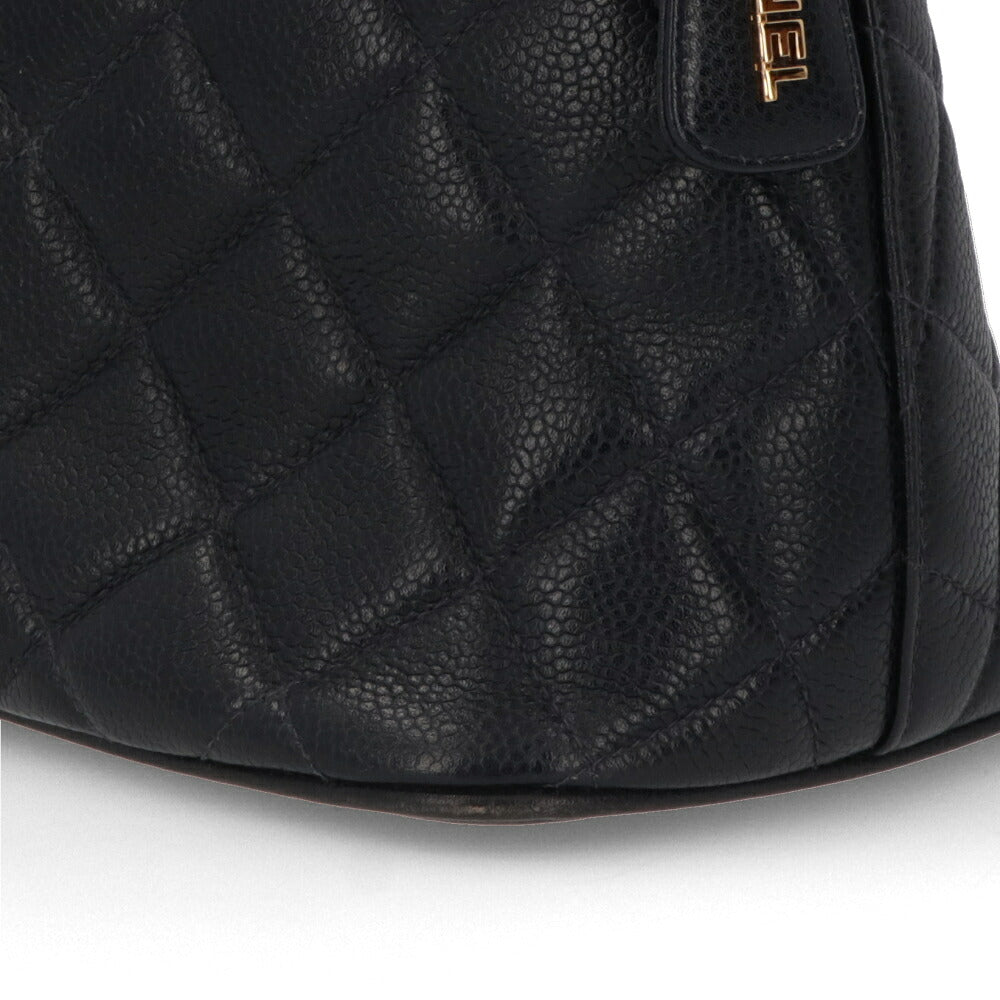 【中古/Bランク】 CHANEL シャネル レディース バッグ ショルダーバッグ マトラッセ ネイビー キャビアスキン シリアルあり ココマーク チェーンショルダー