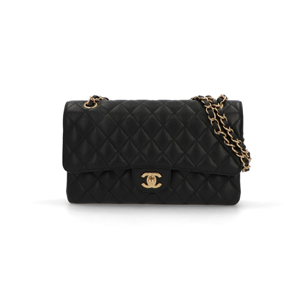 【中古/Aランク】 CHANEL シャネル レディース バッグ ショルダーバッグ マトラッセ25 ブラック チェーンショルダー A01112
