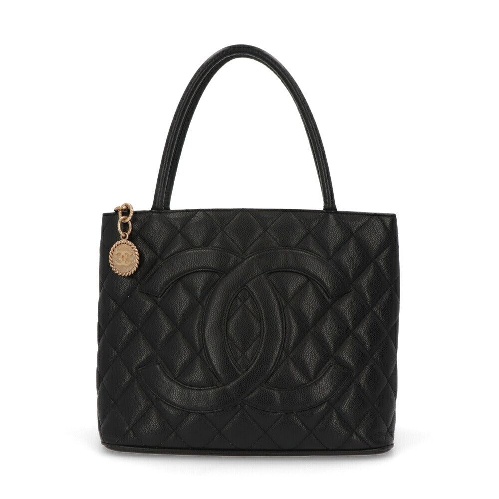 【中古/ABランク】 CHANEL シャネル レディース バッグ トートバッグ 復刻トート ブラック キャビアスキン シリアルあり ヴィンテージ ココクーン A01804