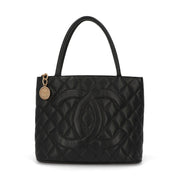【中古/ABランク】 CHANEL シャネル レディース バッグ トートバッグ 復刻トート ブラック キャビアスキン シリアルあり ヴィンテージ ココクーン A01804