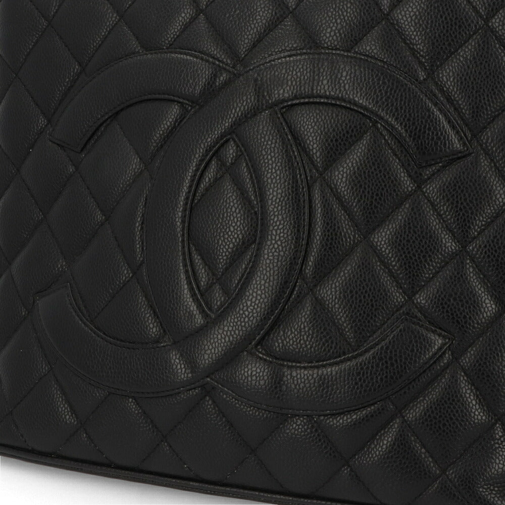 【中古/ABランク】 CHANEL シャネル レディース バッグ トートバッグ 復刻トート ブラック キャビアスキン シリアルあり ヴィンテージ ココクーン A01804