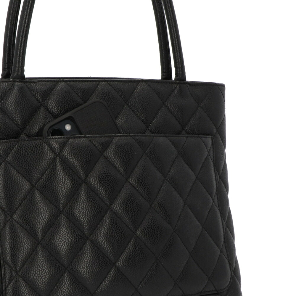 【中古/ABランク】 CHANEL シャネル レディース バッグ トートバッグ 復刻トート ブラック キャビアスキン シリアルあり ヴィンテージ ココクーン A01804