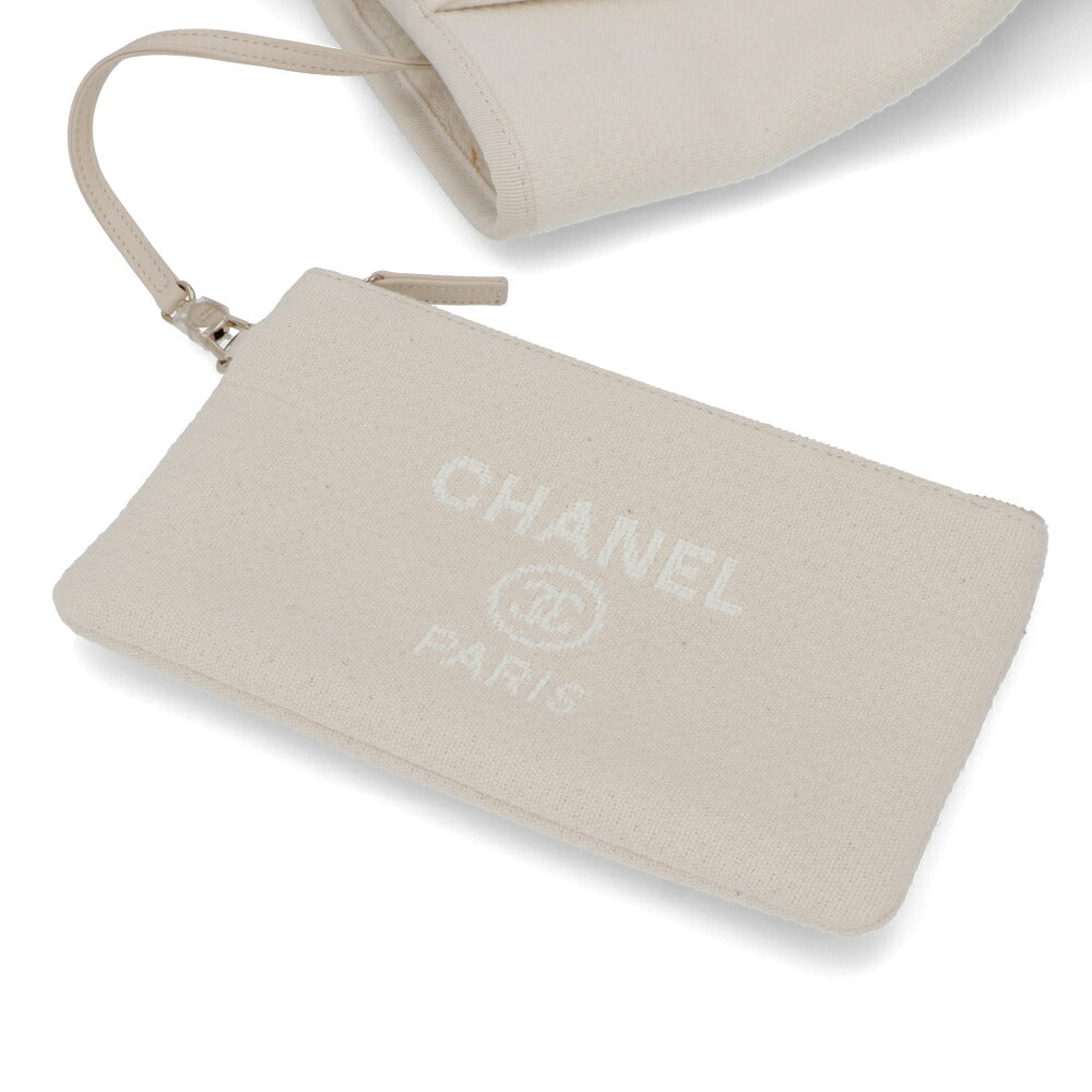 【中古/ABランク】 CHANEL シャネル レディース バッグ トートバッグ ドーヴィルGM アイボリー 中古 ヴィンテージ シリアルあり 大容量 66941
