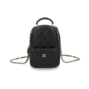 【中古/Aランク】 CHANEL シャネル レディース バッグ ショルダーバッグ ブラック キャビアスキン 中古 ヴィンテージ シリアルあり ミニバックパック クロスボディバッグ AP3753
