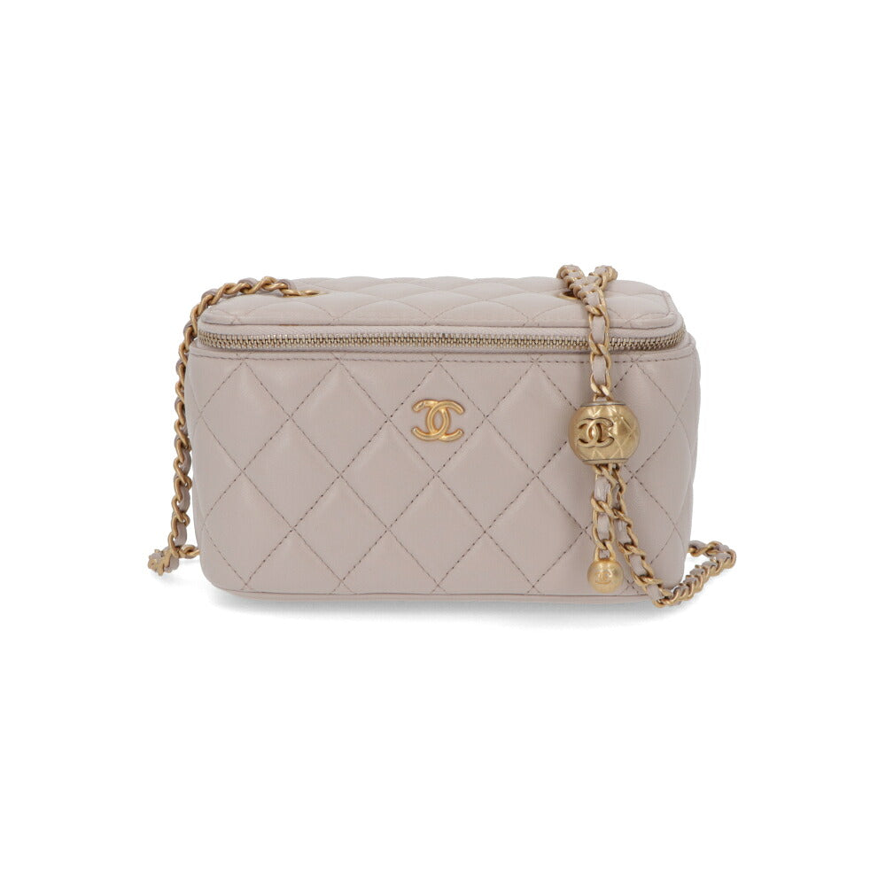 【中古/Aランク】 CHANEL シャネル レディース バッグ ショルダーバッグ マトラッセ ライトパープル 中古 ヴィンテージ シリアルあり ヴァニティバッグ ミニバッグ AP2303