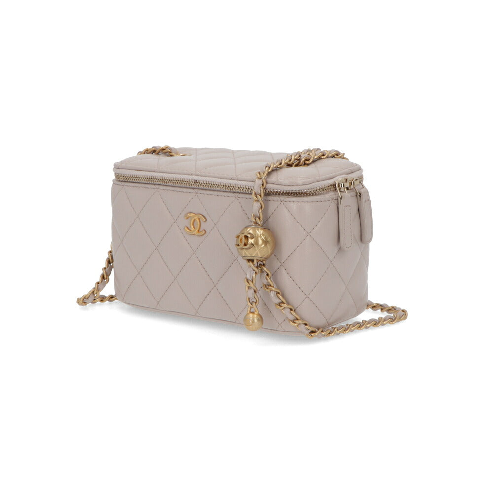 【中古/Aランク】 CHANEL シャネル レディース バッグ ショルダーバッグ マトラッセ ライトパープル 中古 ヴィンテージ シリアルあり ヴァニティバッグ ミニバッグ AP2303