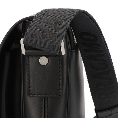 フェラガモ FERRAGAMO バッグ ショルダーバッグ メンズ Sランク レザー ブラック ロゴ シルバー金具  718969
