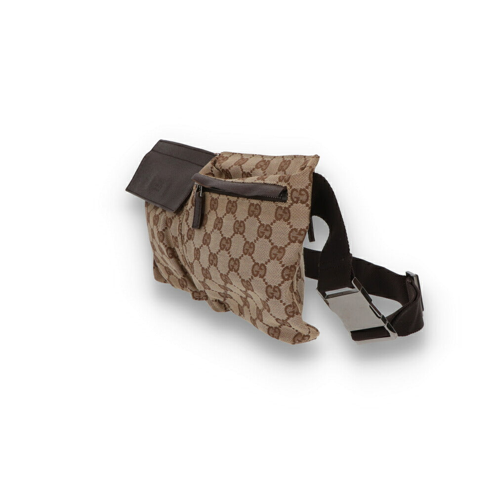 【中古/BCランク】 GUCCI グッチ ユニセックス バッグ ボディバッグ・ウエストポーチ ブラウン系 中古 ヴィンテージ GGキャンバス 28566