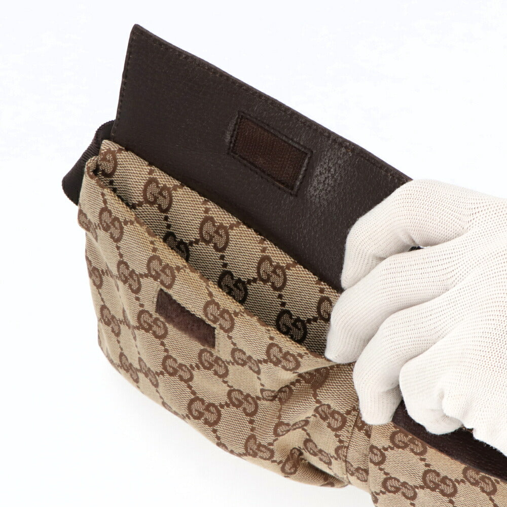 【中古/BCランク】 GUCCI グッチ ユニセックス バッグ ボディバッグ・ウエストポーチ ブラウン系 中古 ヴィンテージ GGキャンバス 28566