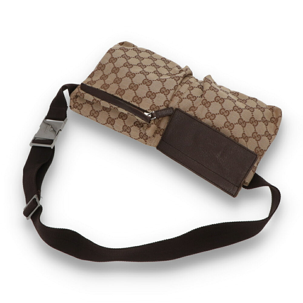 【中古/BCランク】 GUCCI グッチ ユニセックス バッグ ボディバッグ・ウエストポーチ ブラウン系 中古 ヴィンテージ GGキャンバス 28566