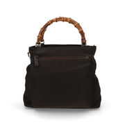 【中古/Aランク】 GUCCI グッチ レディース バッグ ハンドバッグ ダークブラウン系 キャンバス レザー シリアルあり ヴィンテージ 002 2122 0508