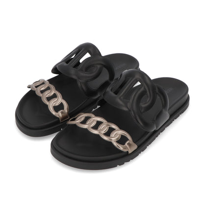 エルメス シューズ サンダル ヒールなし エクストラ ブラック