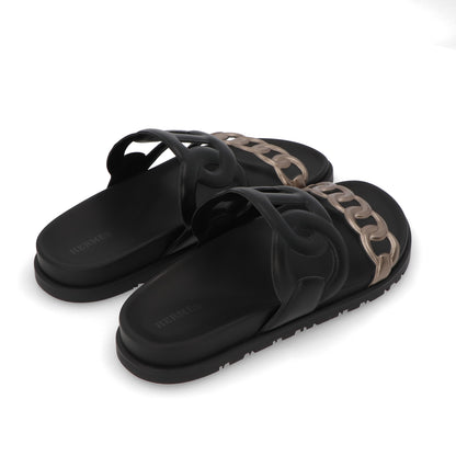 エルメス シューズ サンダル ヒールなし エクストラ ブラック