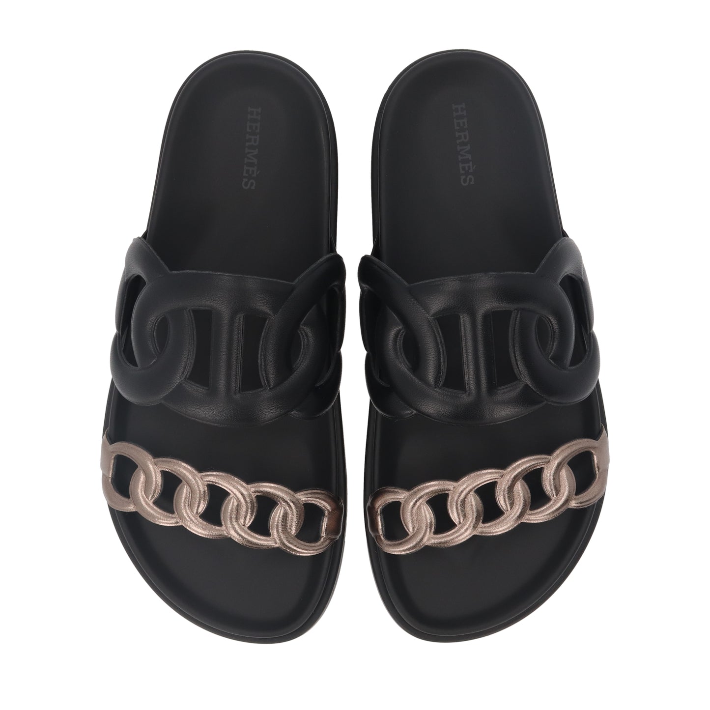 エルメス シューズ サンダル ヒールなし エクストラ ブラック