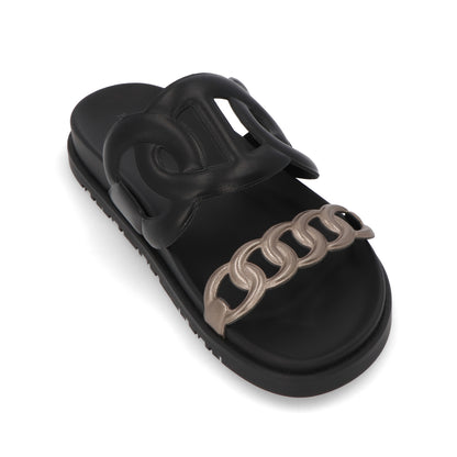 エルメス シューズ サンダル ヒールなし エクストラ ブラック