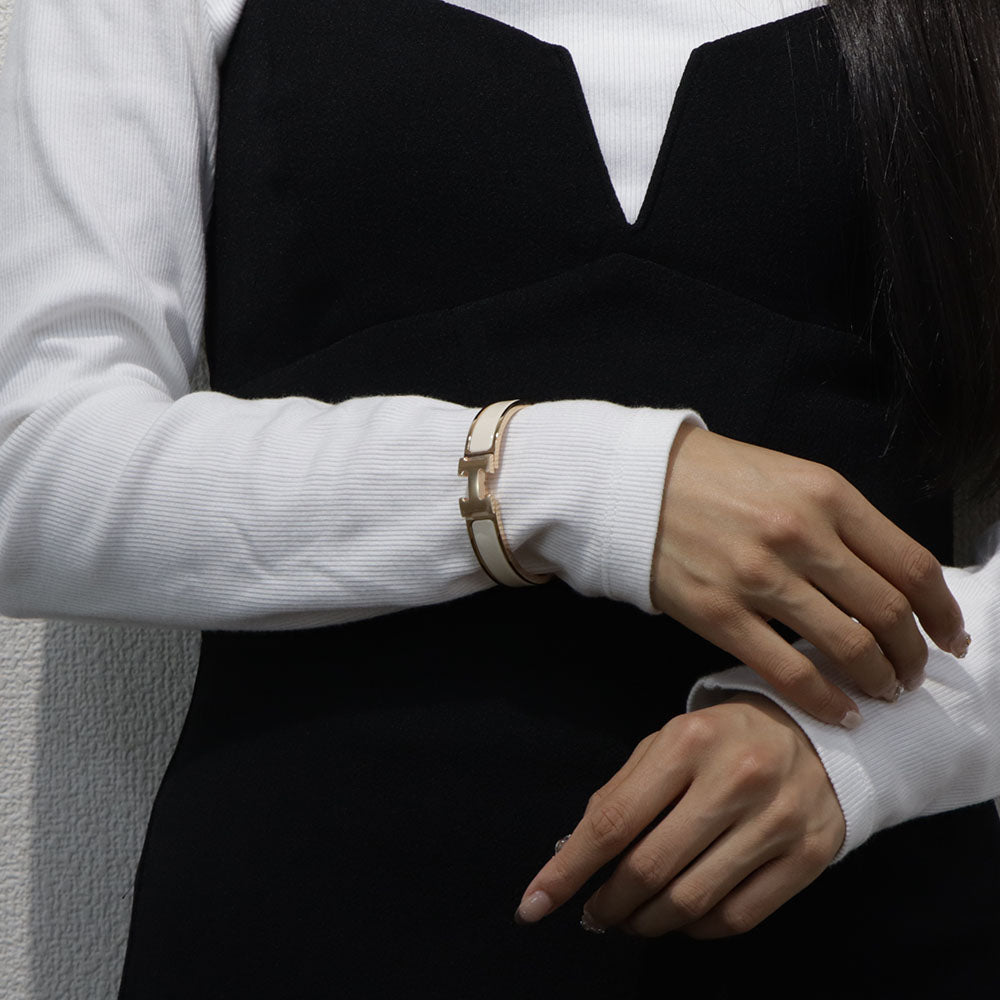 エルメス ブレスレット クリックH PM クレーム ローズゴールド