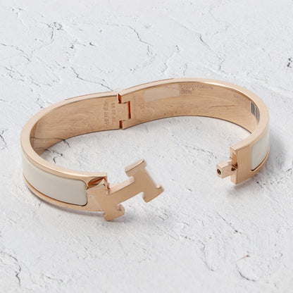 エルメス ブレスレット クリックH PM クレーム ローズゴールド