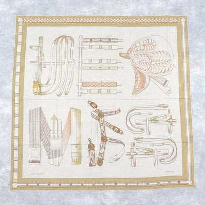 HERMES ストール カシシル140 ナチュラル レトル・エケストル