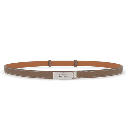 エルメス HERMES 雑貨 ケリーベルト18 レディース グレー系 エトゥープ シルバー金具 エプソン W刻印
