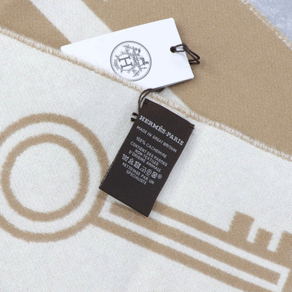 HERMES カシミヤマフラー カザック・キーコレクション