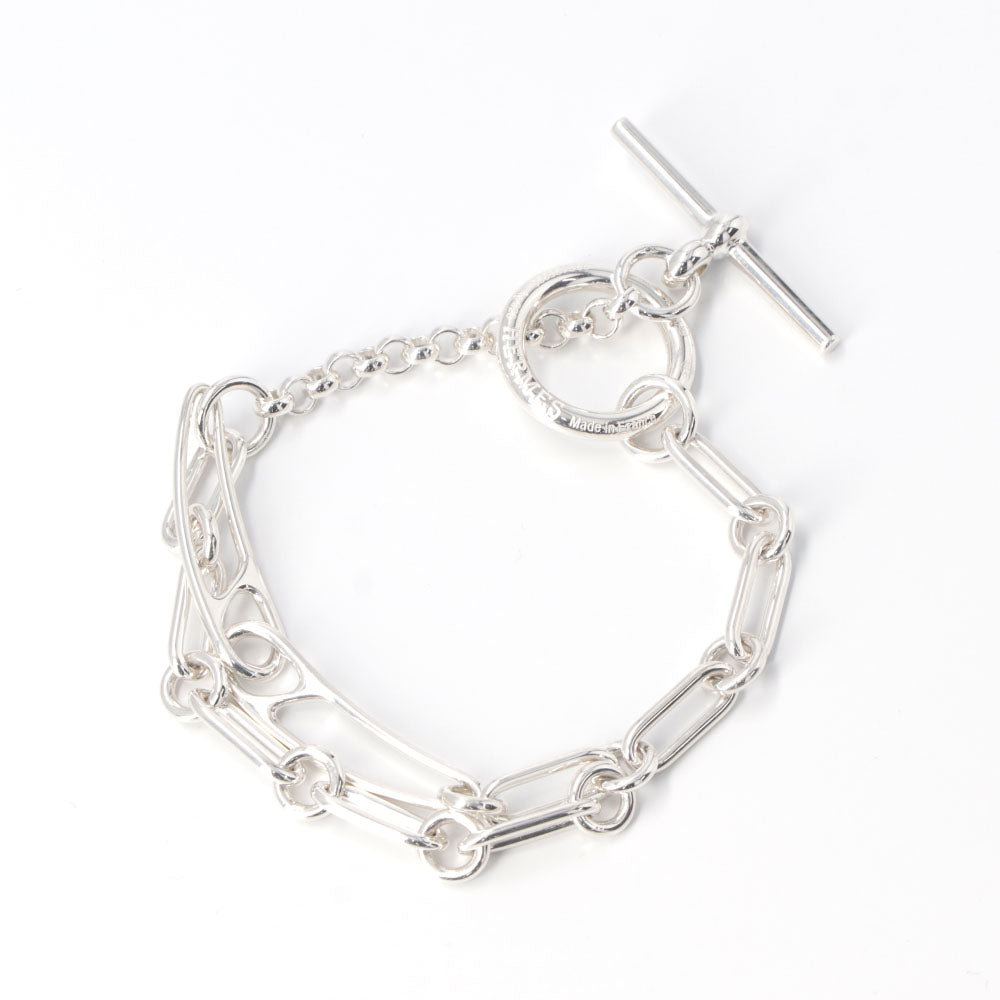 HERMES シェーヌダンクル パンク ブレスレット シルバー925