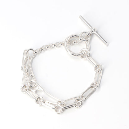 HERMES シェーヌダンクル パンク ブレスレット シルバー925