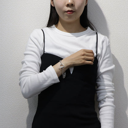 HERMES シェーヌダンクル パンク ブレスレット シルバー925