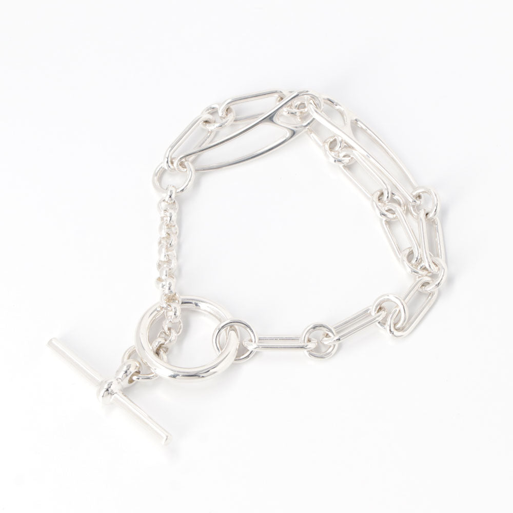 HERMES シェーヌダンクル パンク ブレスレット シルバー925