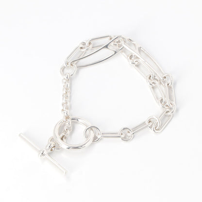 HERMES シェーヌダンクル パンク ブレスレット シルバー925