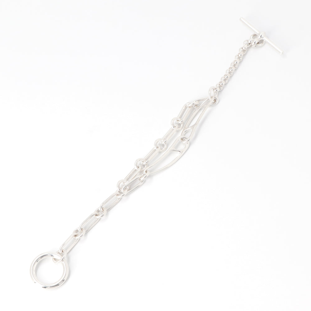 HERMES シェーヌダンクル パンク ブレスレット シルバー925