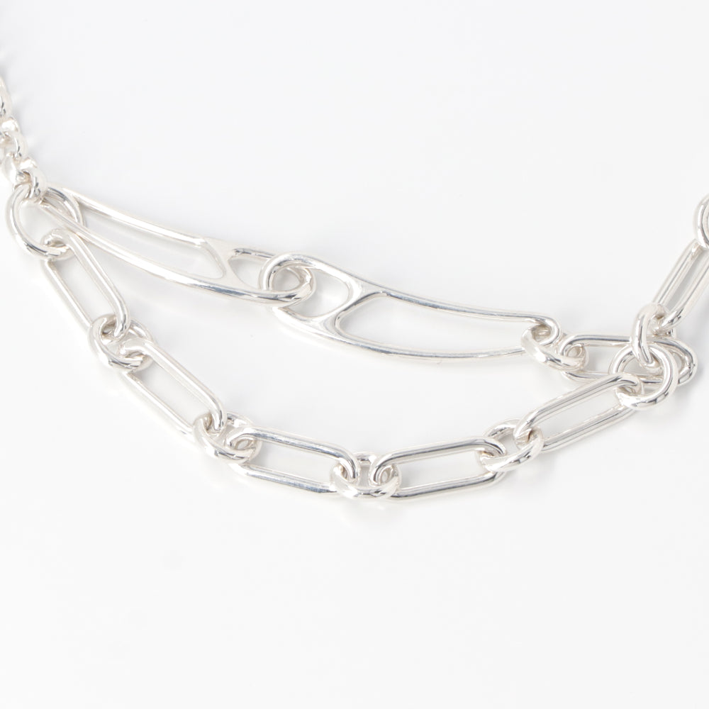 HERMES シェーヌダンクル パンク ブレスレット シルバー925